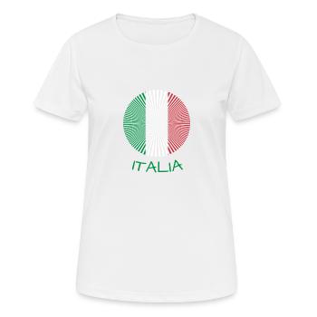 Italia italia - Frauen T-Shirt atmungsaktiv - Weiß - Vorne - AI Model Female 172 dark (172cm)