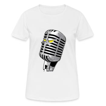 micro hip hop - Women's Breathable T-Shirt - white - Front - AI Model Female 172 dark (172cm)