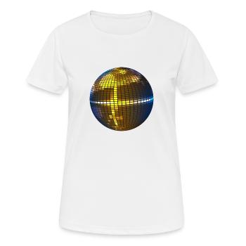 Disco ball - T-shirt respirant Femme - blanc - Devant - AI Model Female 172 dark (172cm)