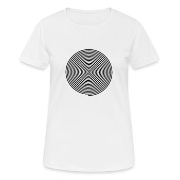Hypnose Spirale - Frauen T-Shirt atmungsaktiv - Weiß - Vorne - AI Model Female 172 dark (172cm)