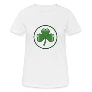 Trèfle irlandais Irlande - T-shirt respirant Femme - blanc - Devant - AI Model Female 172 dark (172cm)