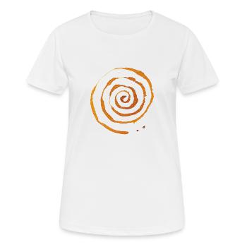 Spirale - Frauen T-Shirt atmungsaktiv - Weiß - Vorne - AI Model Female 172 dark (172cm)
