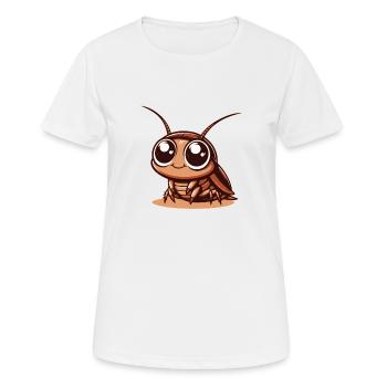 Baby-Kakerlake - Frauen T-Shirt atmungsaktiv - Weiß - Vorne - AI Model Female 172 dark (172cm)
