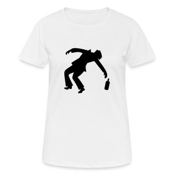 Drunk Man - Women's Breathable T-Shirt - white - Front - AI Model Female 172 dark (172cm)