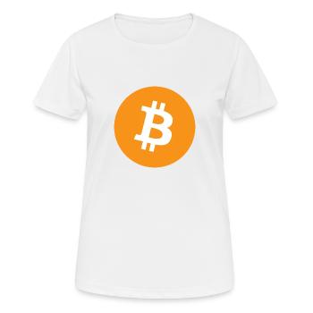 Bitcoin - T-shirt respirant Femme - blanc - Devant - AI Model Female 172 dark (172cm)