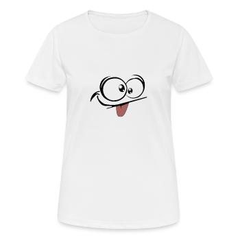 Face 1 - Women's Breathable T-Shirt - white - Front - AI Model Female 172 dark (172cm)