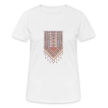 OrientalischTatreez - Frauen T-Shirt atmungsaktiv - Weiß - Vorne - AI Model Female 172 dark (172cm)