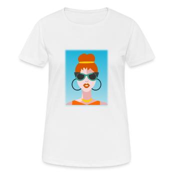WIFE. DAUGHTER. ADOLESCENT. WOMEN'S DAY - Women's Breathable T-Shirt - white - Front - AI Model Female 172 dark (172cm)