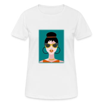 WIFE. DAUGHTER. ADOLESCENT. WOMEN'S DAY - Women's Breathable T-Shirt - white - Front - AI Model Female 172 dark (172cm)