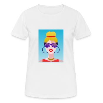 WIFE. DAUGHTER. ADOLESCENT. WOMEN'S DAY - Women's Breathable T-Shirt - white - Front - AI Model Female 172 dark (172cm)
