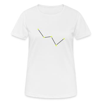Star constellation Cassiopeia - T-shirt respirant Femme - blanc - Devant - AI Model Female 172 dark (172cm)