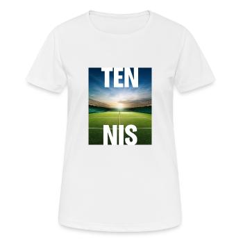 Tennis Grass Season - Frauen T-Shirt atmungsaktiv - Weiß - Vorne - AI Model Female 172 dark (172cm)