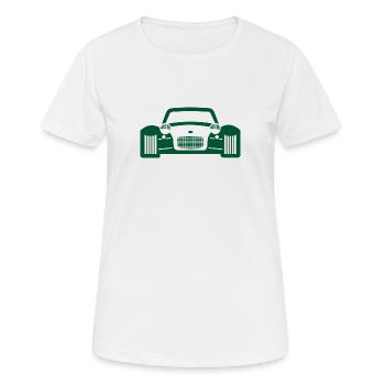 race car - Women's Breathable T-Shirt - white - Front - AI Model Female 172 dark (172cm)