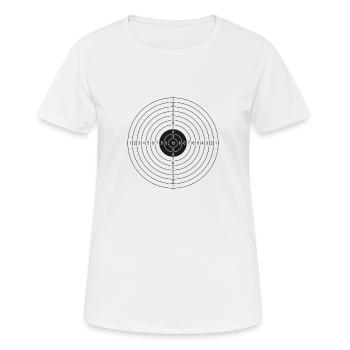 Cible - T-shirt respirant Femme - blanc - Devant - AI Model Female 172 dark (172cm)