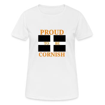 Proud Cornish - Women's Breathable T-Shirt - white - Front - AI Model Female 172 dark (172cm)