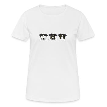 Dogs Dog Shirt Tees Gift - Women's Breathable T-Shirt - white - Front - AI Model Female 172 dark (172cm)