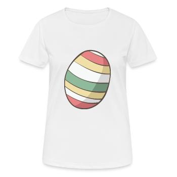 Œuf de Pâques - T-shirt respirant Femme - blanc - Devant - AI Model Female 172 dark (172cm)