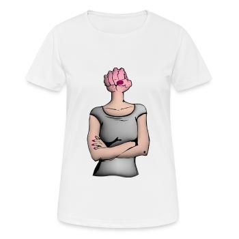 Face Fist2 - Women's Breathable T-Shirt - white - Front - AI Model Female 172 dark (172cm)