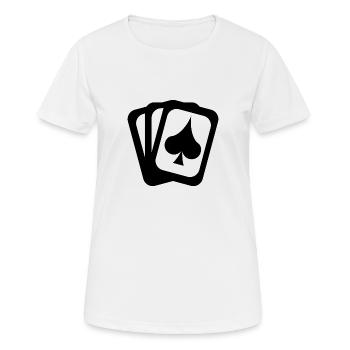 Ace Cards - Women's Breathable T-Shirt - white - Front - AI Model Female 172 dark (172cm)