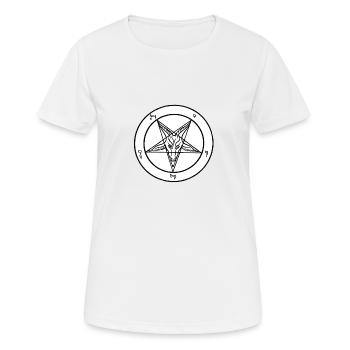Baphomet-Logo - Frauen T-Shirt atmungsaktiv - Weiß - Vorne - AI Model Female 172 dark (172cm)