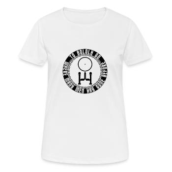 Freemason Spaceship - T-shirt respirant Femme - blanc - Devant - AI Model Female 172 dark (172cm)