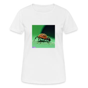 Makro-Sammlung - Frauen T-Shirt atmungsaktiv - Weiß - Vorne - AI Model Female 172 dark (172cm)