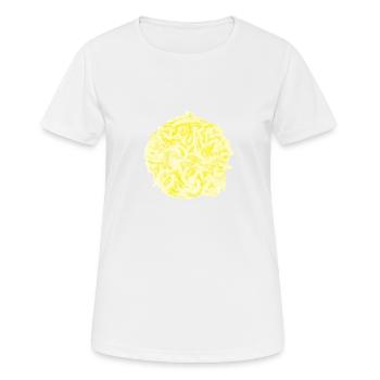 Rupture hypothétique d’un v.T-shirt à bulles - T-shirt respirant Femme - blanc - Devant - AI Model Female 172 dark (172cm)