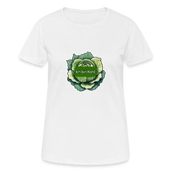 Kohlkopf - Ich bin Kohl - Frauen T-Shirt atmungsaktiv - Weiß - Vorne - AI Model Female 172 dark (172cm)