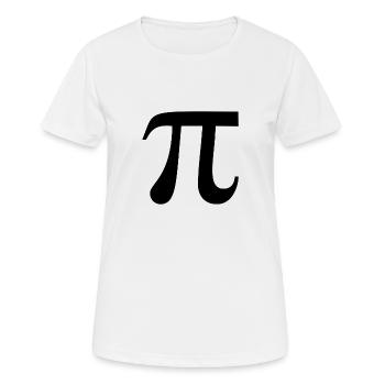 Pi cercle nombre math - T-shirt respirant Femme - blanc - Devant - AI Model Female 172 dark (172cm)