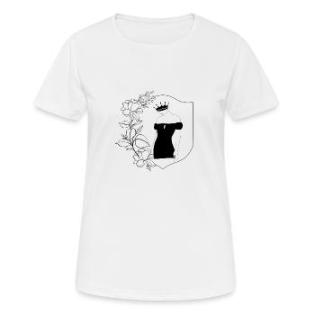 lady écusson - T-shirt respirant Femme - blanc - Devant - AI Model Female 172 dark (172cm)