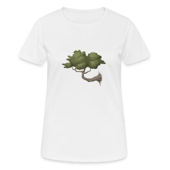 Baum - Frauen T-Shirt atmungsaktiv - Weiß - Vorne - AI Model Female 172 dark (172cm)
