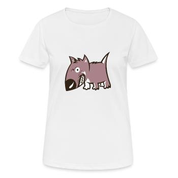 Bull Terrier - Women's Breathable T-Shirt - white - Front - AI Model Female 172 dark (172cm)