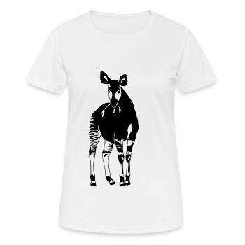 Okapi - T-shirt respirant Femme - blanc - Devant - AI Model Female 172 dark (172cm)