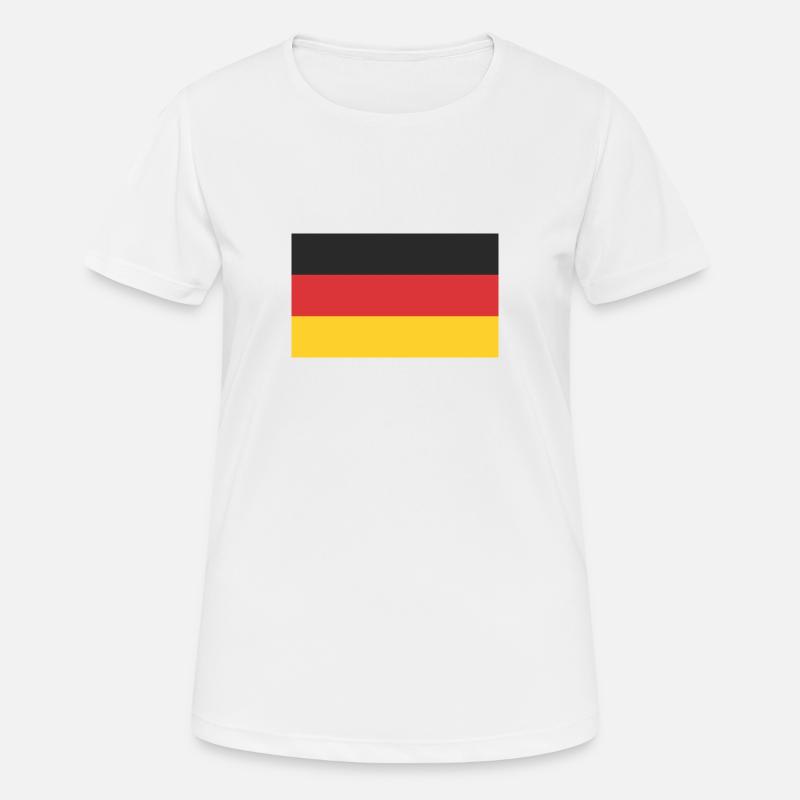 Germany Flag - Women's Breathable T-Shirt - white
