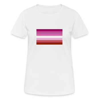 Pavillon lesbienne - T-shirt respirant Femme - blanc - Devant - AI Model Female 172 dark (172cm)