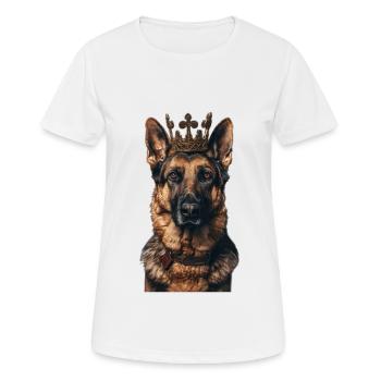Deutscher Schäferhund - Frauen T-Shirt atmungsaktiv - Weiß - Vorne - AI Model Female 172 dark (172cm)