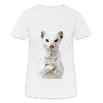 Hermine - T-shirt respirant Femme - blanc - Devant - AI Model Female 172 dark (172cm)