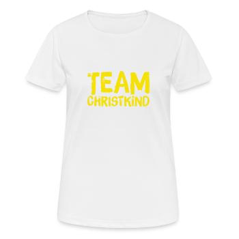 TEAM CHRISTKIND. Weihnachten Merry Christmas X-Mas - Frauen T-Shirt atmungsaktiv - Weiß - Vorne - AI Model Female 172 dark (172cm)