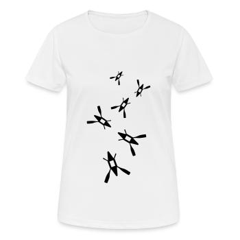 Kanu icon - Frauen T-Shirt atmungsaktiv - Weiß - Vorne - AI Model Female 172 dark (172cm)