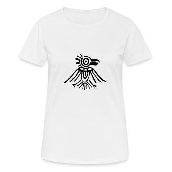 Oiseau aztèque - T-shirt respirant Femme - blanc - Devant - AI Model Female 172 dark (172cm)