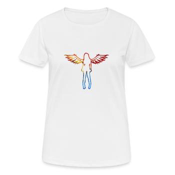 Engel2 - T-shirt respirant Femme - blanc - Devant - AI Model Female 172 dark (172cm)