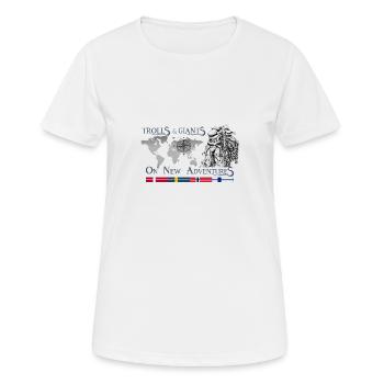 Trolls 2 GRA FRONT - Women's Breathable T-Shirt - white - Front - AI Model Female 172 dark (172cm)