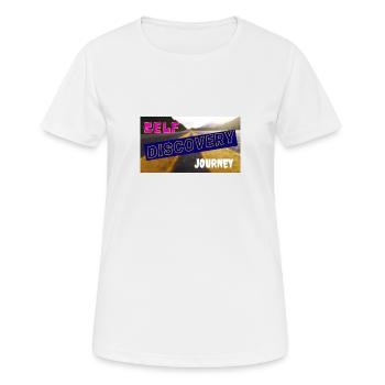 Selbstfindungsreise - Frauen T-Shirt atmungsaktiv - Weiß - Vorne - AI Model Female 172 dark (172cm)