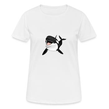 Killer whale - Women's Breathable T-Shirt - white - Front - AI Model Female 172 dark (172cm)
