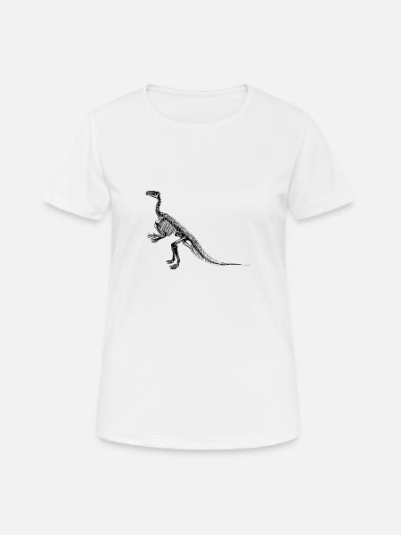 dinosaur - Women's Breathable T-Shirt - white