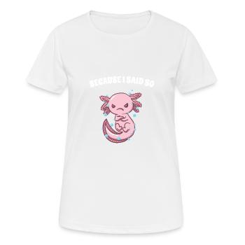 Parce que je sarcastique parents si drôles maman papa - T-shirt respirant Femme - blanc - Devant - AI Model Female 172 dark (172cm)