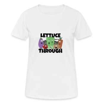 durch Salat - Frauen T-Shirt atmungsaktiv - Weiß - Vorne - AI Model Female 172 dark (172cm)