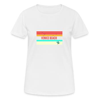 Venice Beach : Cadeau et souvenir parfaits ! - T-shirt respirant Femme - blanc - Devant - AI Model Female 172 dark (172cm)