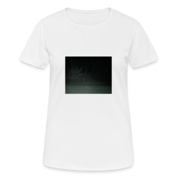 Gruselige Kreatur im Wald - Frauen T-Shirt atmungsaktiv - Weiß - Vorne - AI Model Female 172 dark (172cm)