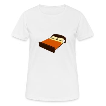 lit - T-shirt respirant Femme - blanc - Devant - AI Model Female 172 dark (172cm)